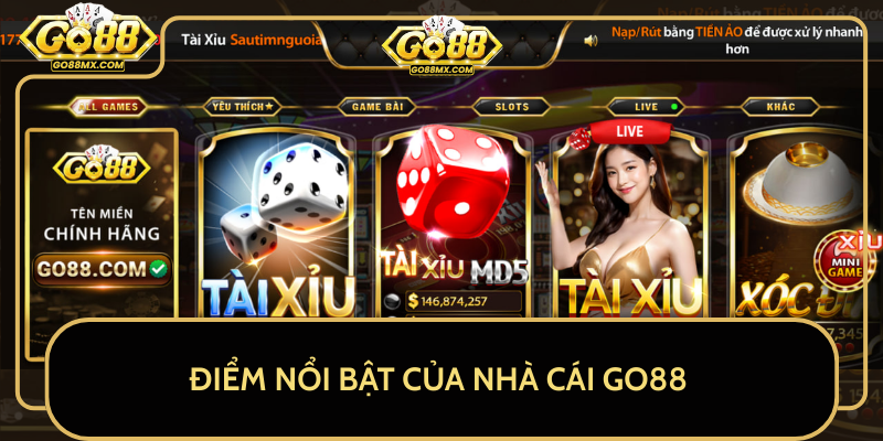 Điểm Nổi Bật Của Nhà Cái GO88 - Trải Nghiệm Cá Cược Đỉnh Cao Điểm Nổi Bật Của Nhà Cái GO88 - Trải Nghiệm Cá Cược Đỉnh Cao